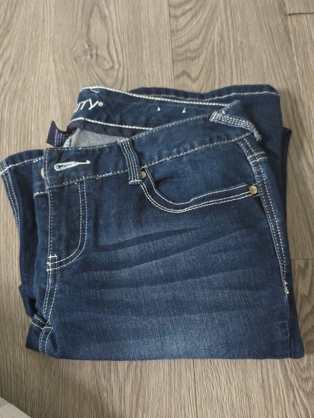 118 - Vanity Women's Boot Cut Jeans in Dark Blue